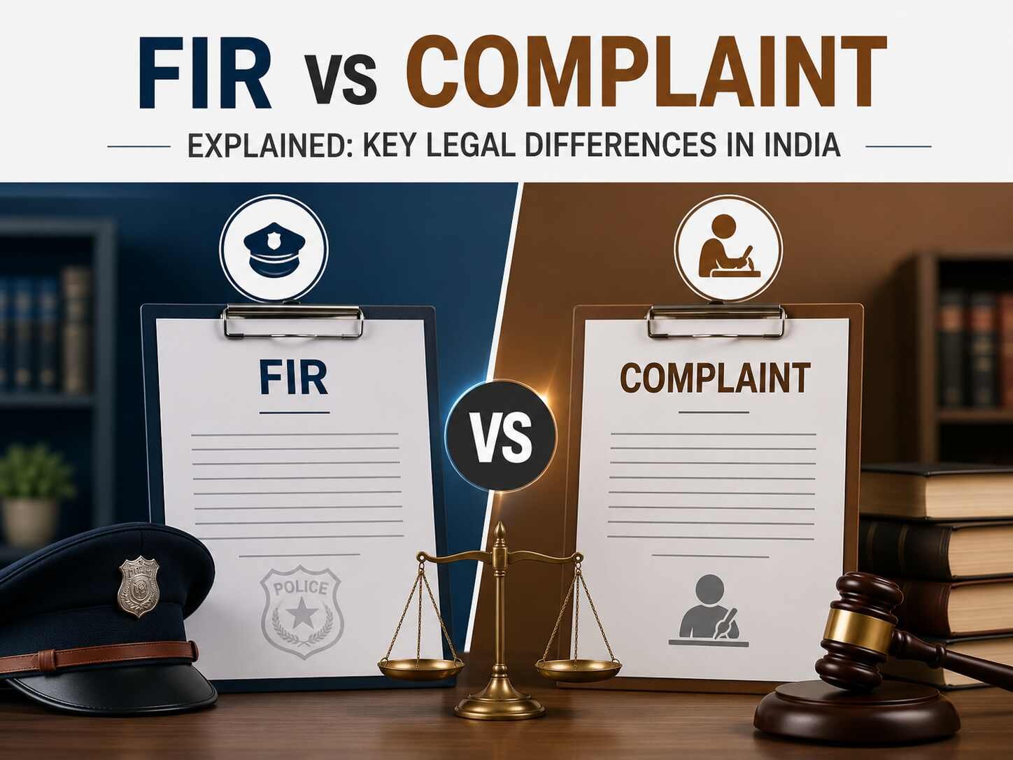 FIR vs Complaint Explained: Key Legal Differences in India